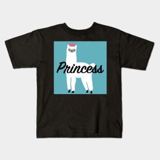 Llama Princess Design Kids T-Shirt